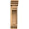 Ekena Millwork Merced Traditional Smooth Bracket w/ Offset Brace, Western Red Cedar, 5 1/2"W x 18"D x 22"H BKT0604X18X22MRC01SWR - alternate 4